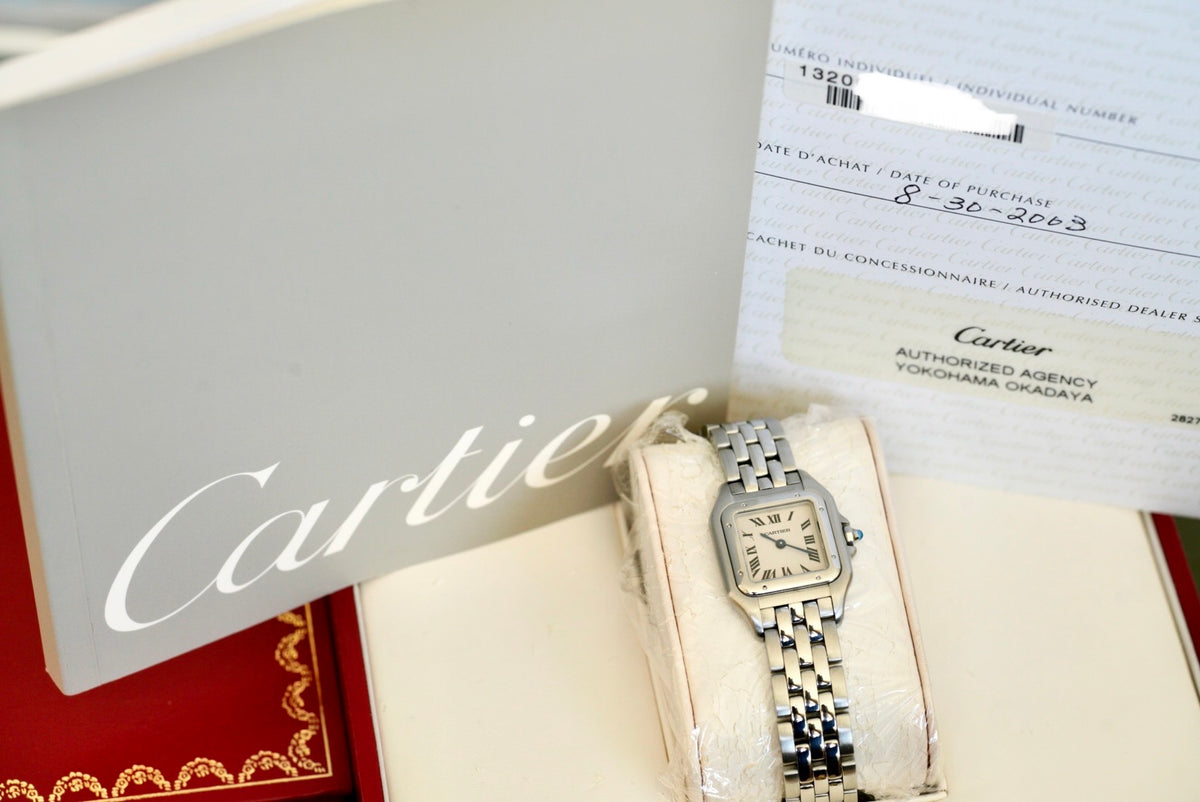 (W25033P5 / 1320) 2003 Cartier Panthère Quartz Steel 22mm