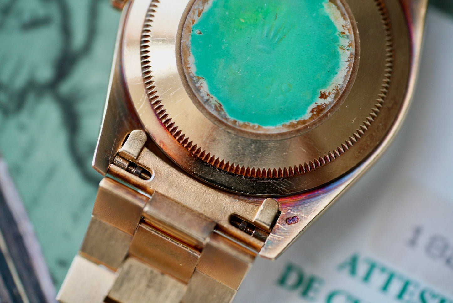 (18238) 1991 Rolex Day-Date “Blue Vignette”