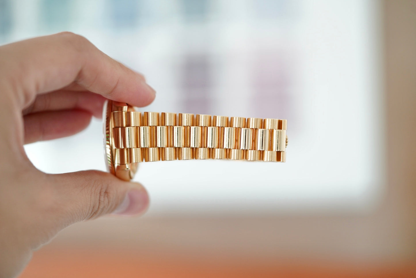 (118238) 2001 Rolex Day-Date Green Dial 36mm 18K Yellow Gold