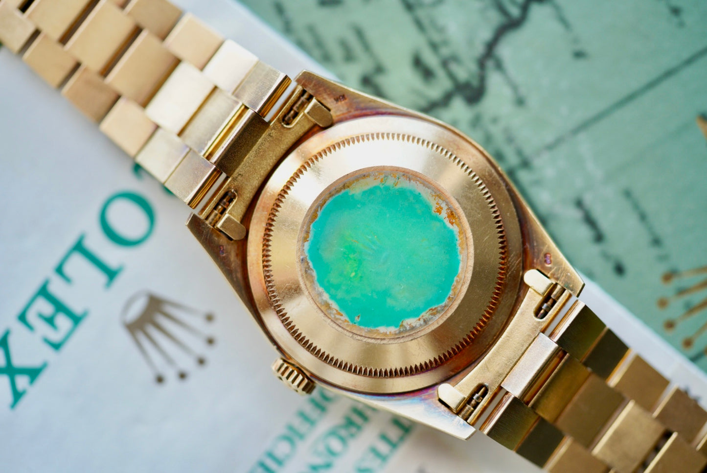 (18238) 1991 Rolex Day-Date “Blue Vignette”