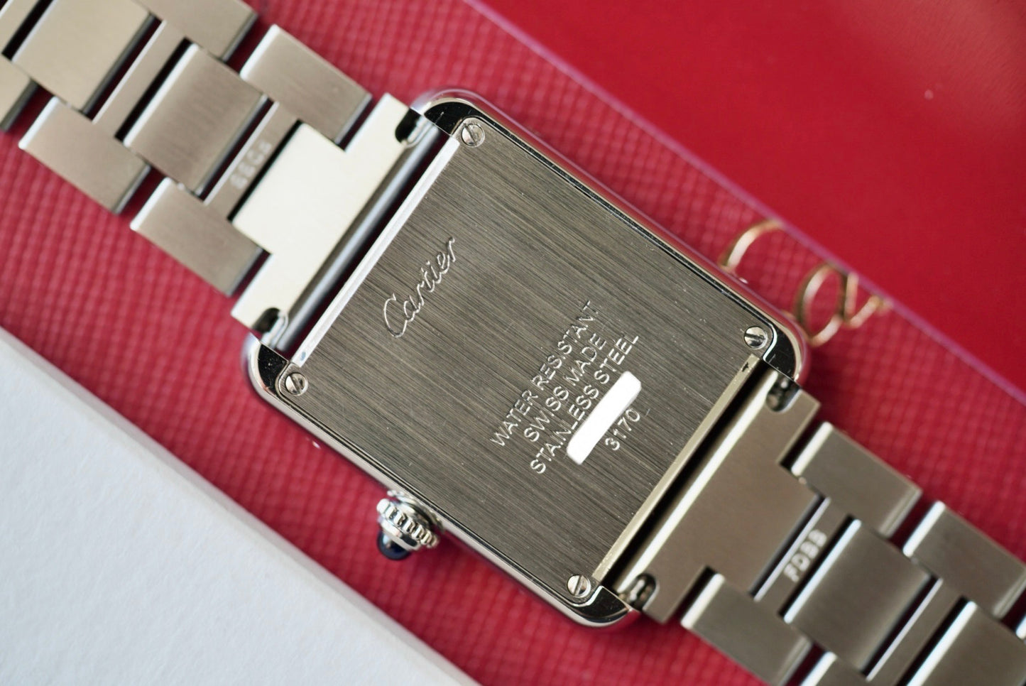 (3170) 2021 Cartier Tank Solo Small Steel Bracelet