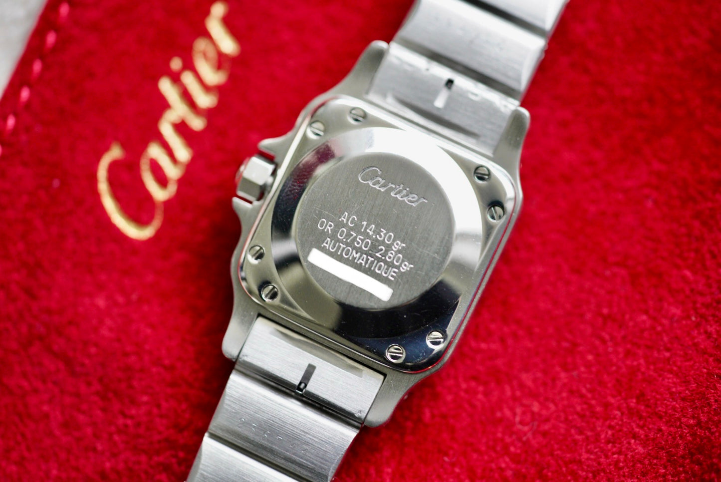(0902) Cartier Santos Carrée 24mm Ghost Dial