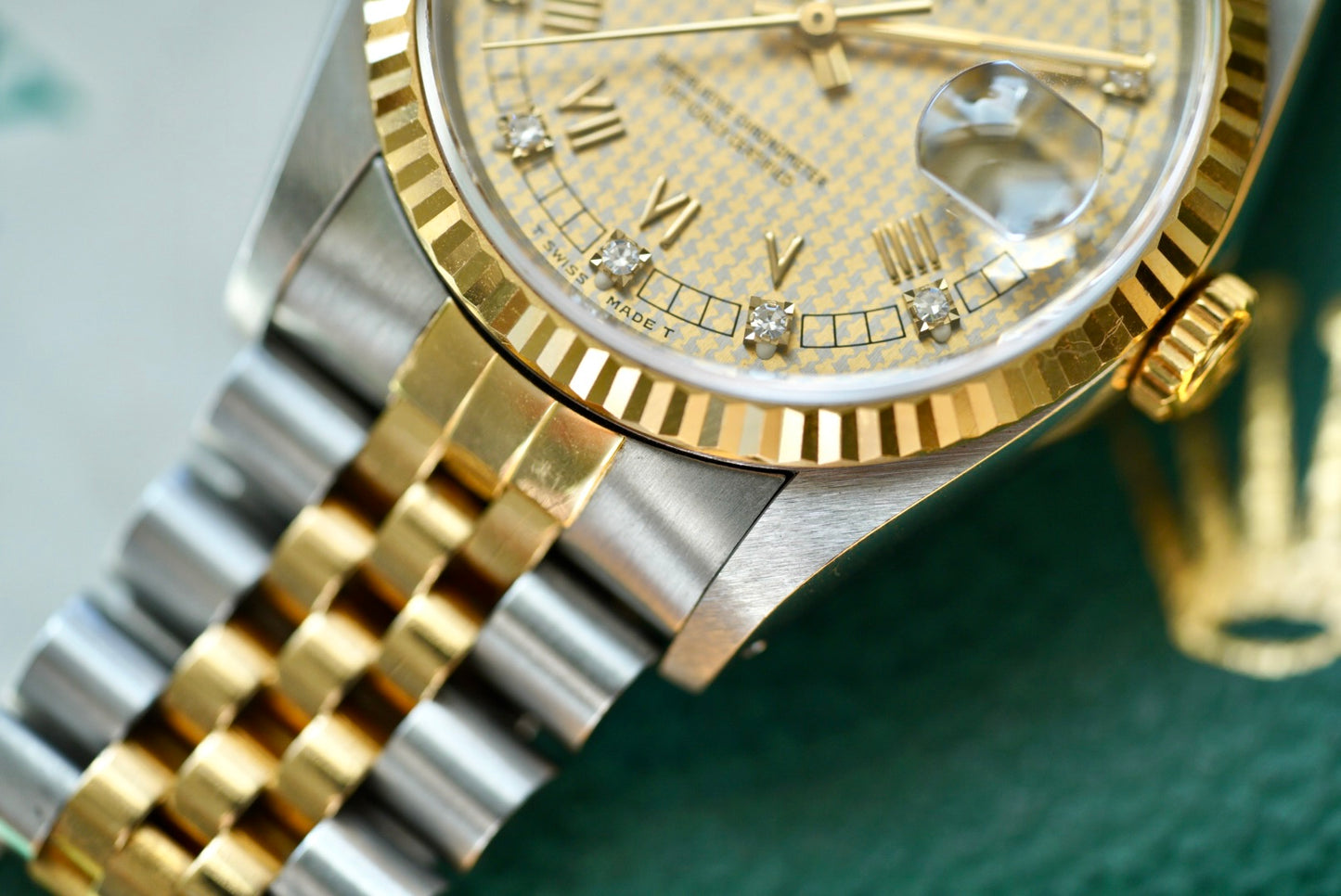 (16233) 1989 Rolex Datejust 36mm Diamond Dial ‘Houndstooth’