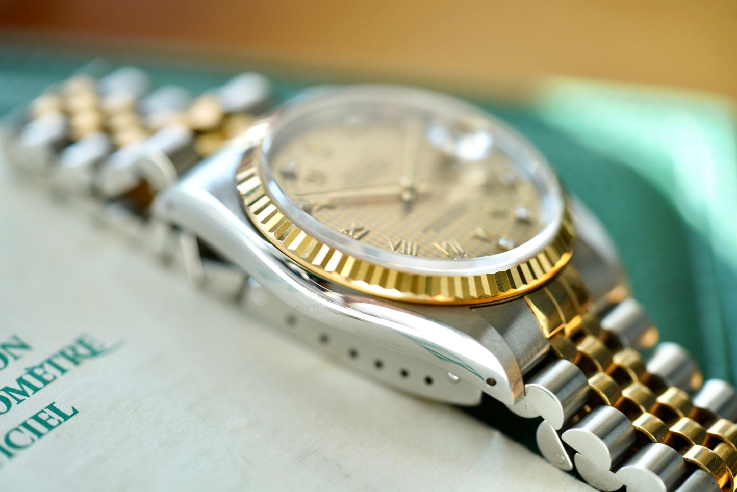 (16233) 1989 Rolex Datejust 36mm Diamond Dial ‘Houndstooth’