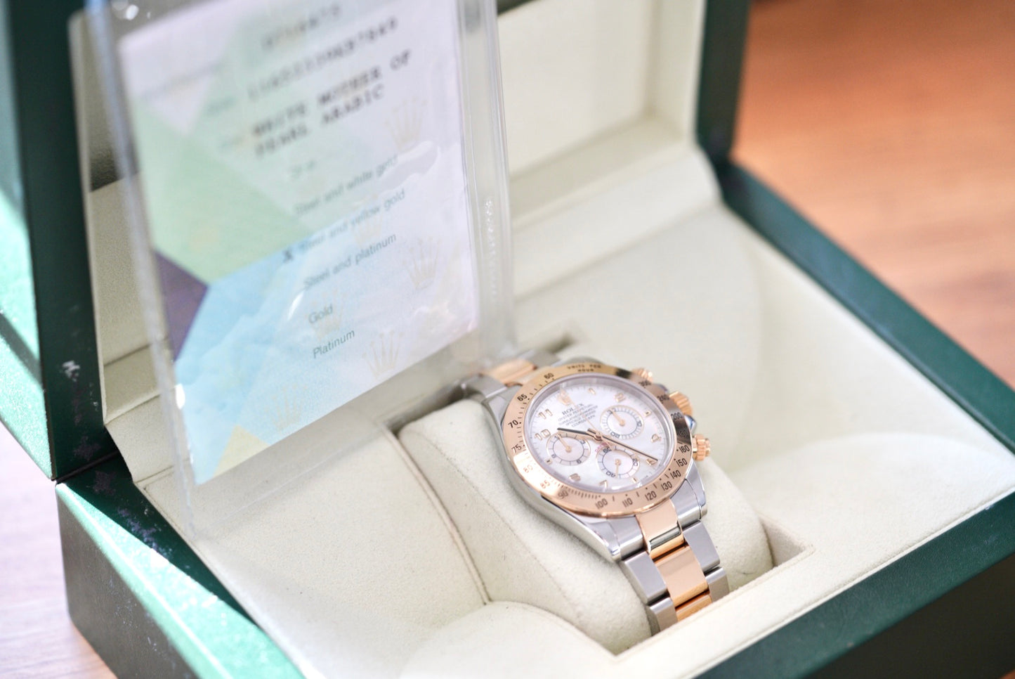 (116523) Rolex Daytona Mother of Pearl Arabic Dial
