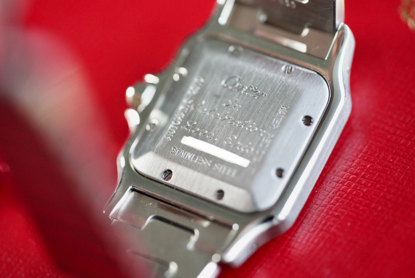 (2319) Cartier Santos Galbée 29x41mm Guilloché Dial Automatic