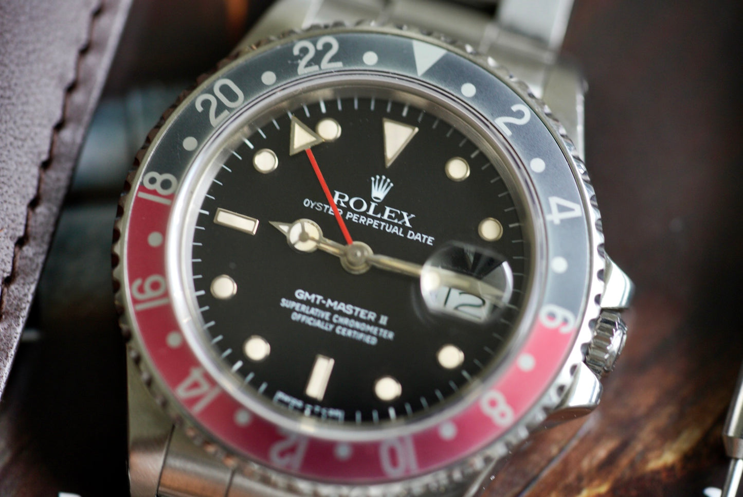 (16760) 1984 Rolex GMT-Master II 'Fat Lady' Coke 40mm