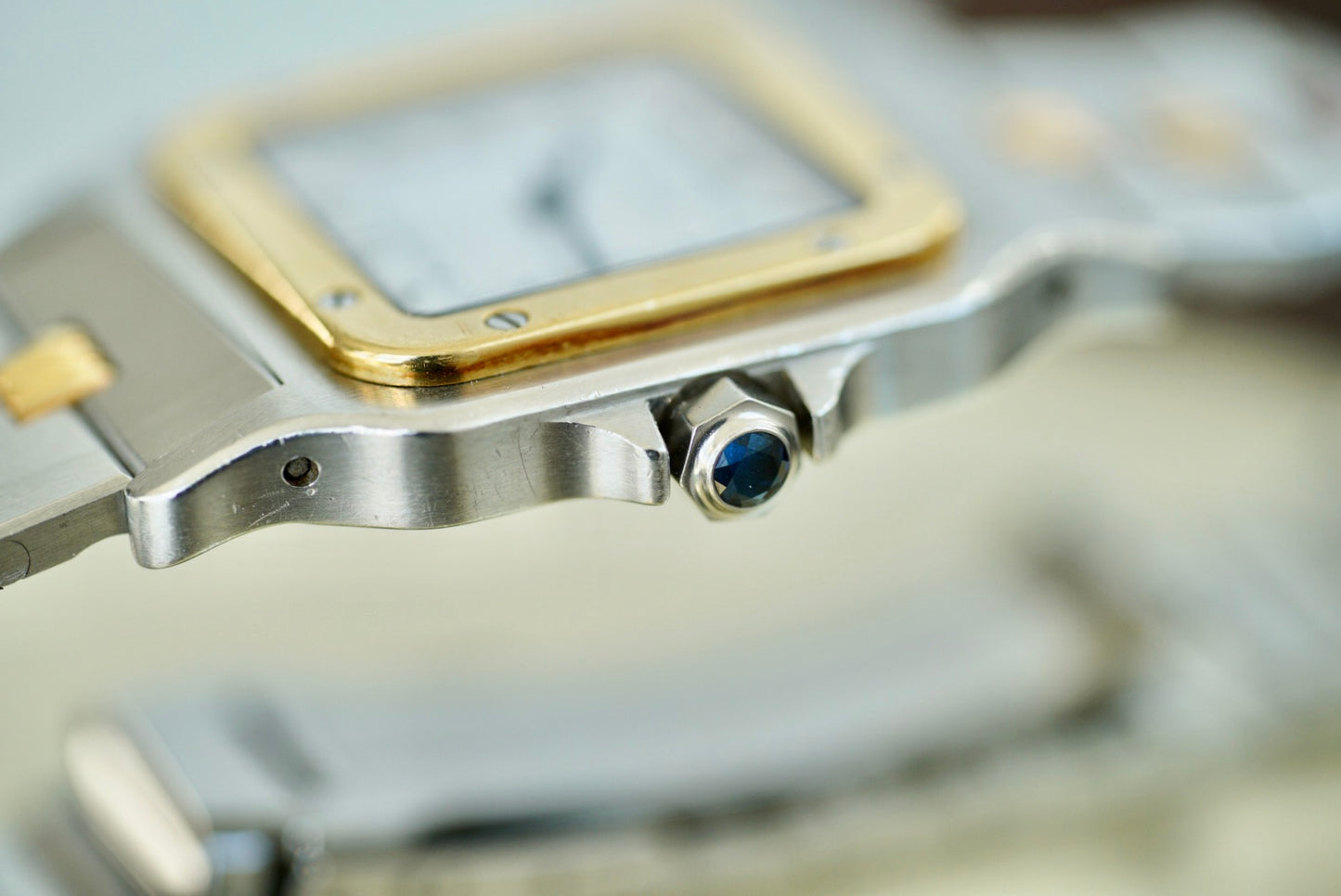 (2961) Cartier Santos Carrée “Godron”