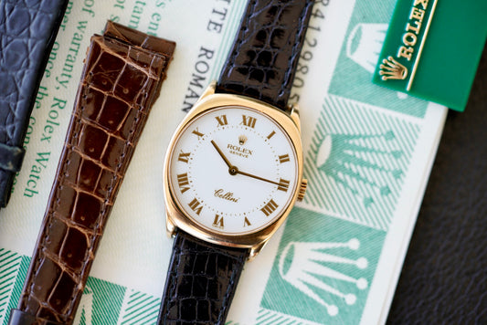 (4129) 1995 Rolex Cellini 18k Gold 25mm Manual Wind