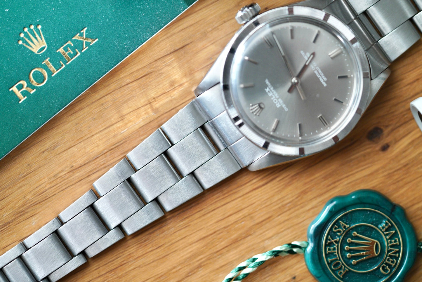 (1007) 1962 Rolex Oyster Perpetual 34mm Grey Dial