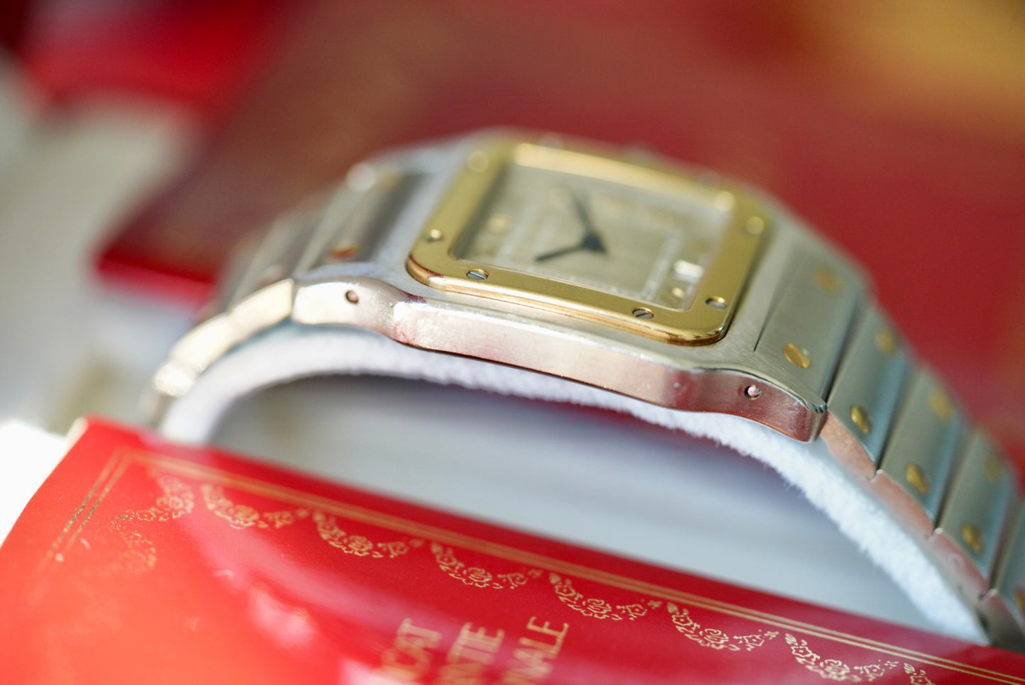 (187901) 1996 Cartier Santos Galbée Bronze Roman