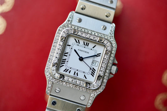 (2960) Cartier Santos Carrée White Dial Large