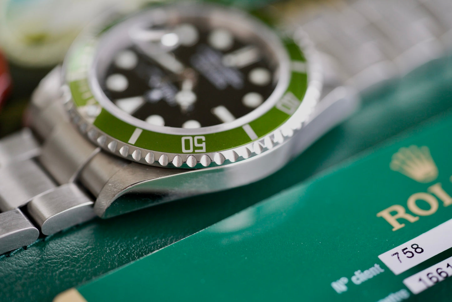 (16610LV) 2007 Rolex Submariner Date “Kermit” B3 Lime Bezel