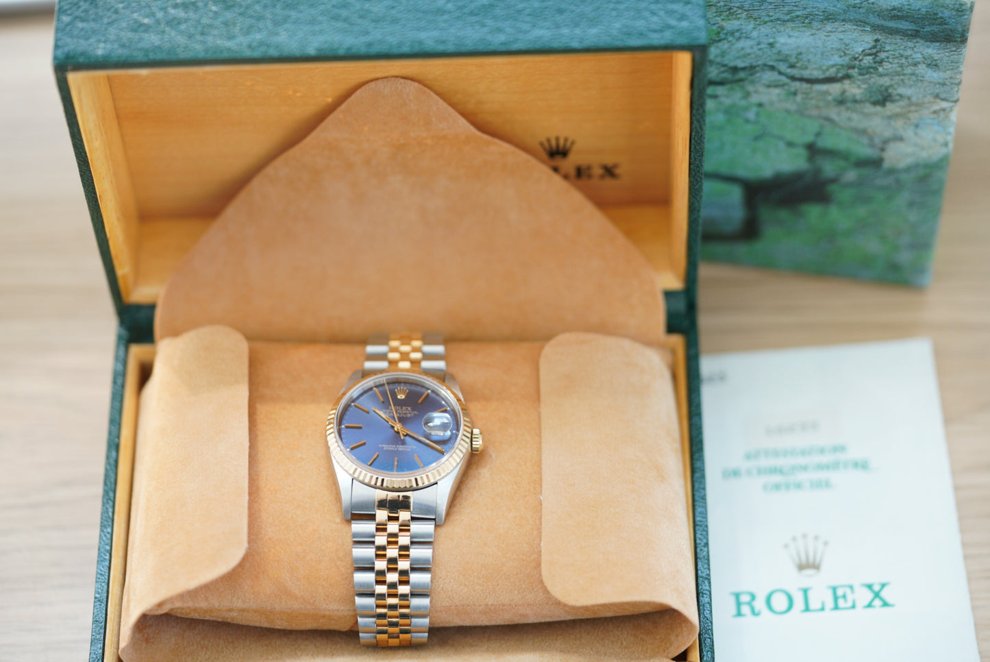 (16233) 1993 Rolex Datejust 36mm Blue Dial