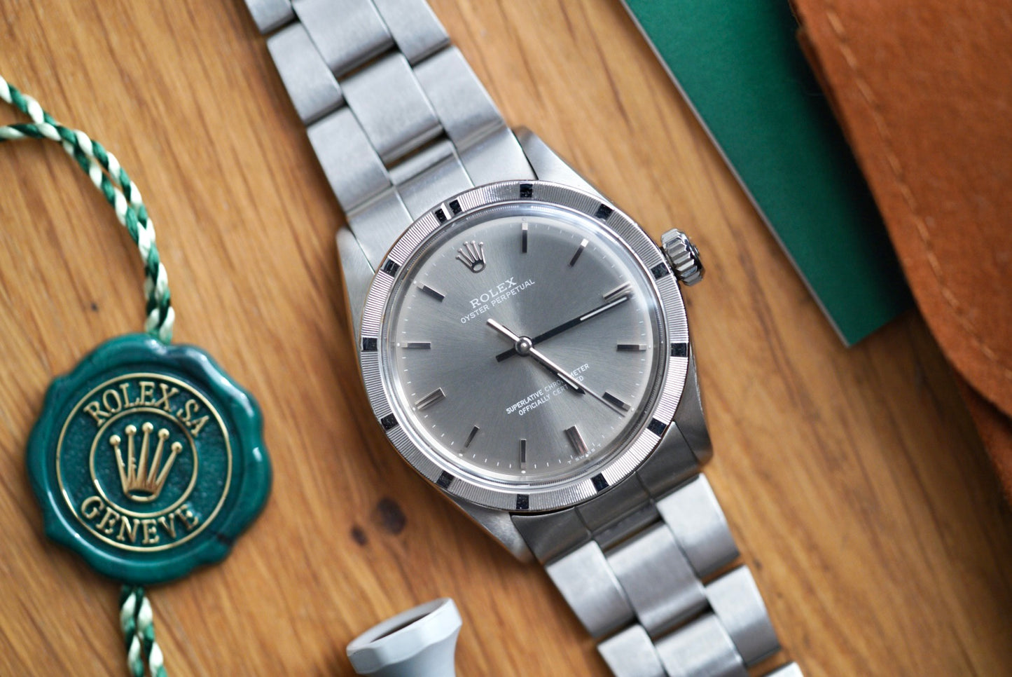 (1007) 1962 Rolex Oyster Perpetual 34mm Grey Dial