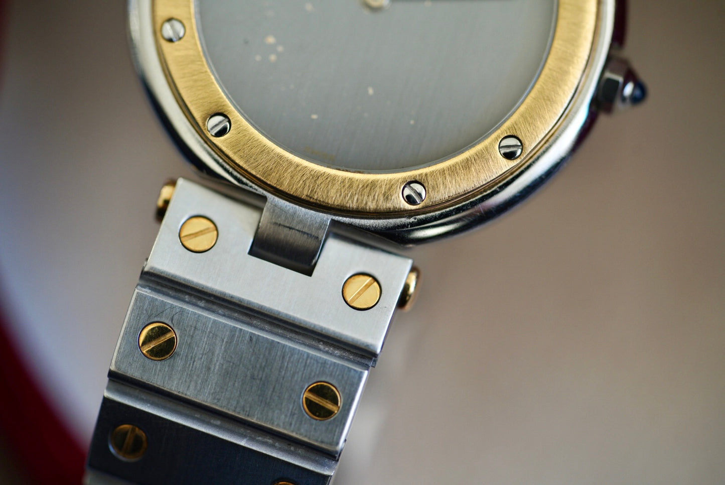 (8192) Cartier Santos Vendome Ghost Dial 32mm Quartz Two-tone