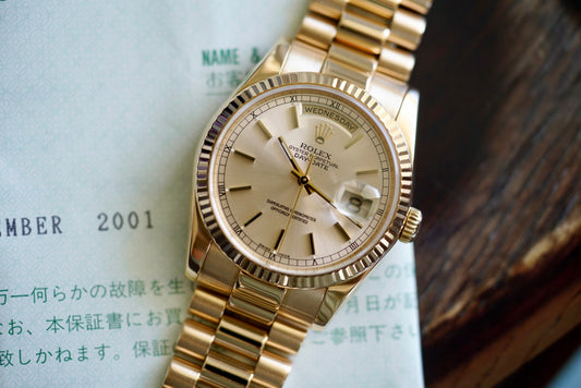 (118238) 2001 Rolex Day-Date 36mm Silver Dial
