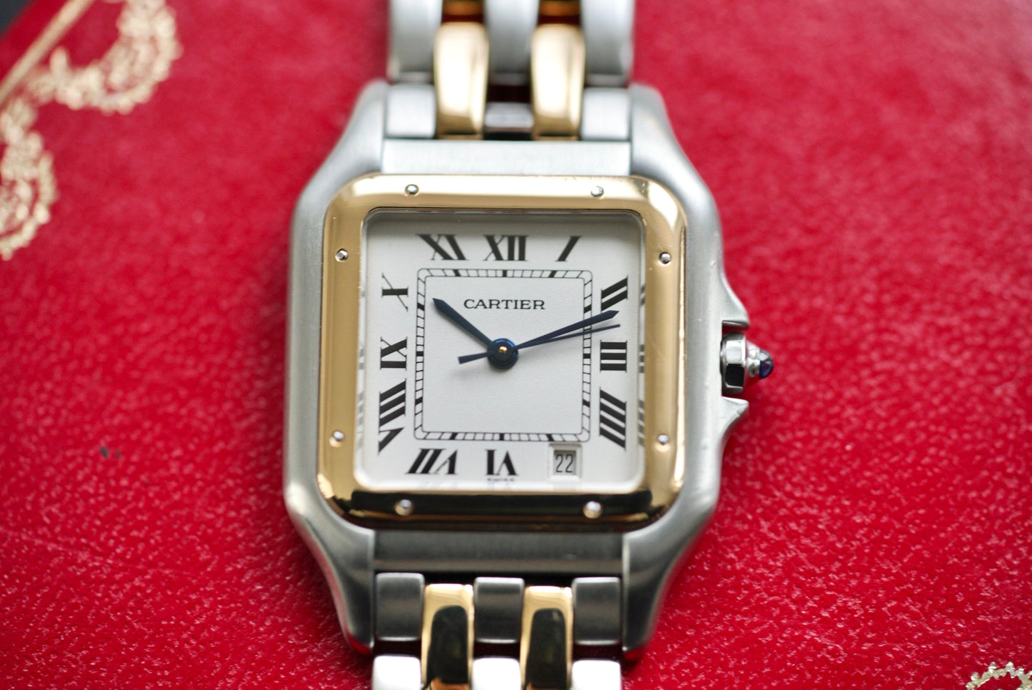 (1100) Cartier Panthère Two-tone Two-row 27mm