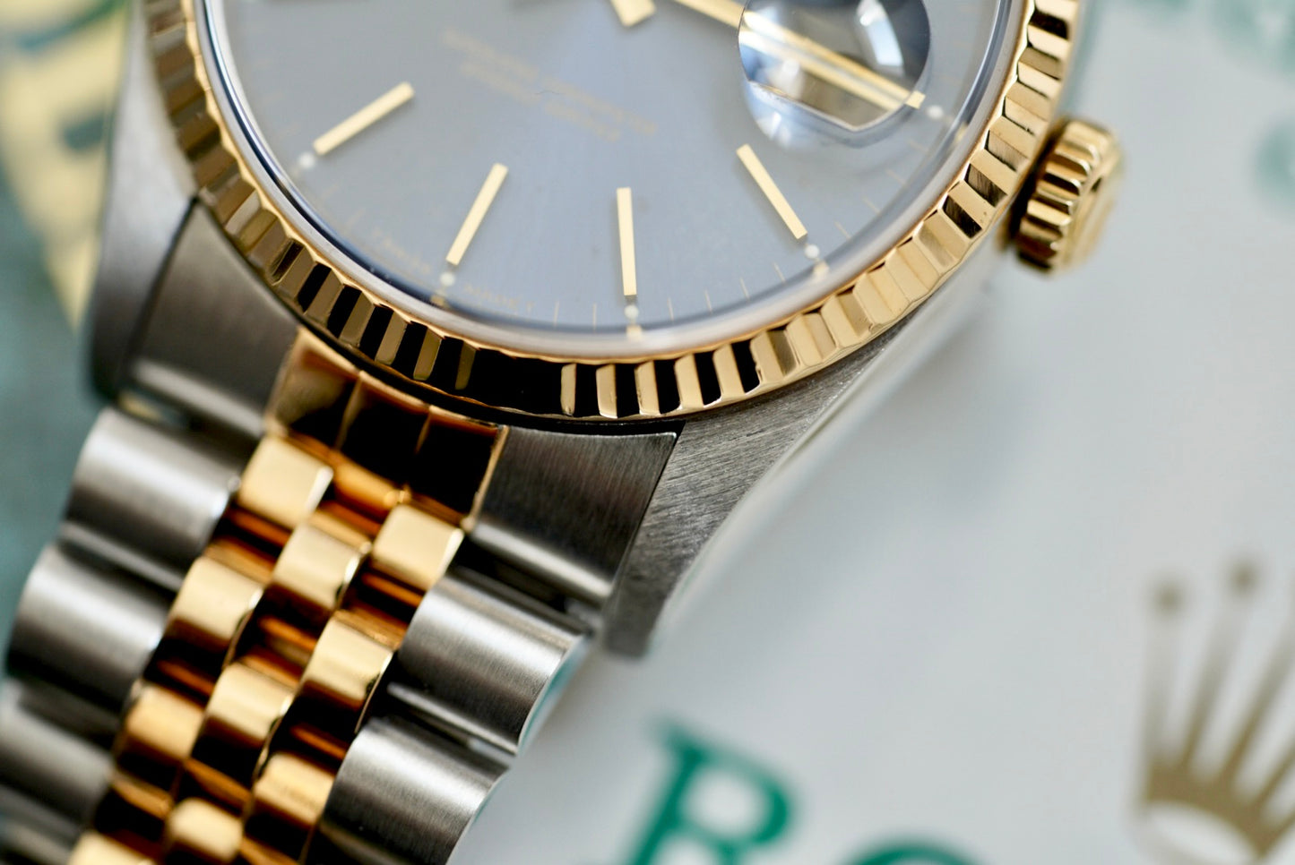 (16233) 1993 Rolex Datejust 36mm Blue Dial