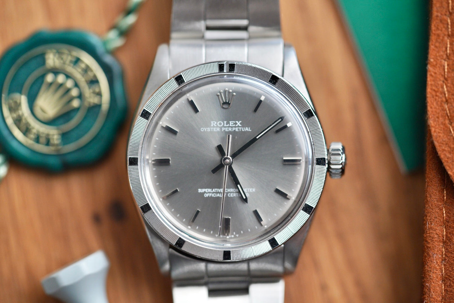 (1007) 1962 Rolex Oyster Perpetual 34mm Grey Dial