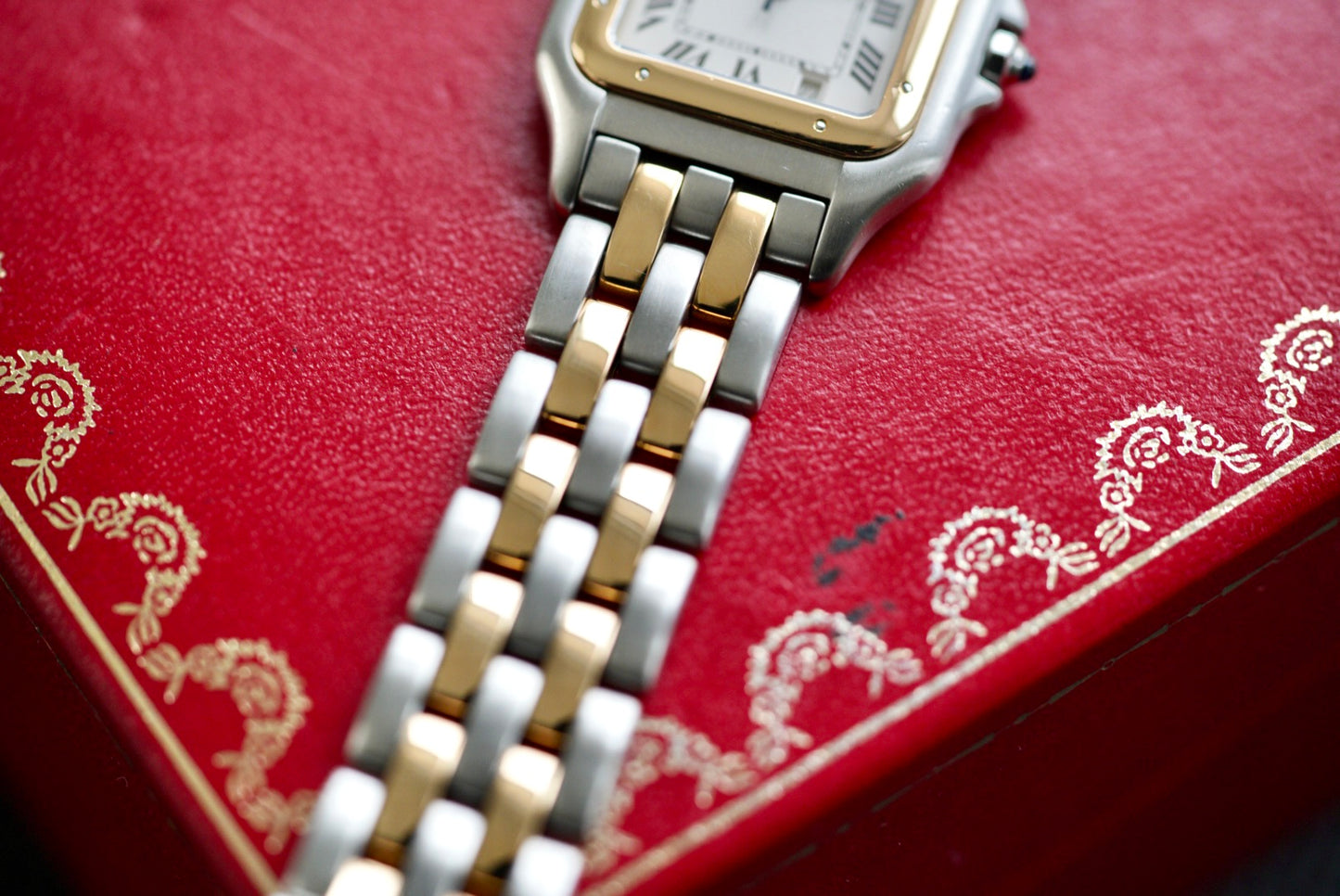 (1100) Cartier Panthère Two-tone Two-row 27mm