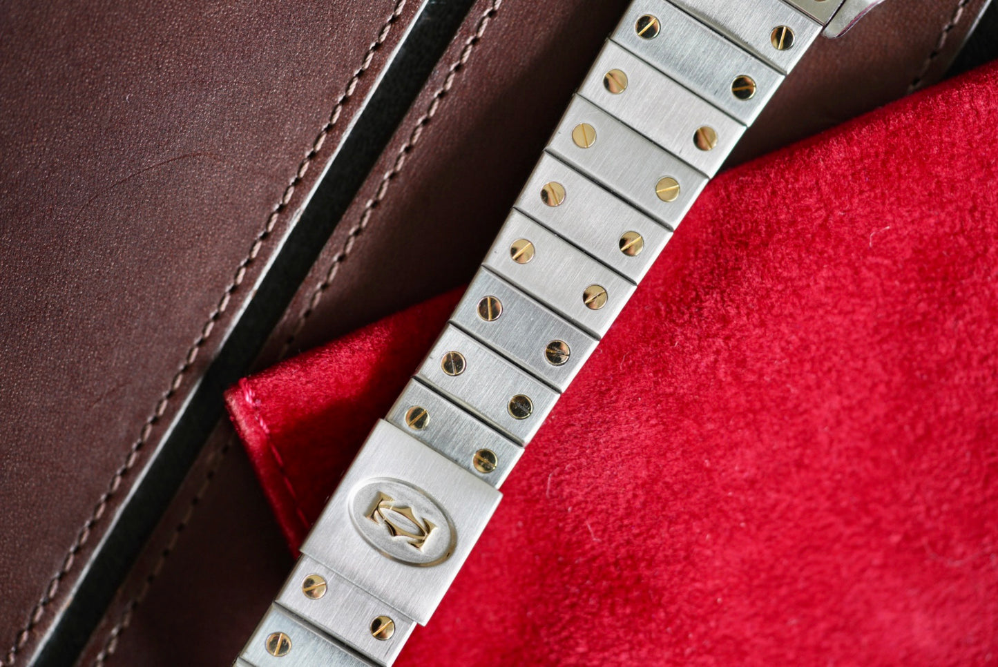 (2961) Cartier Santos Carrée White Spider Dial Large 29mm