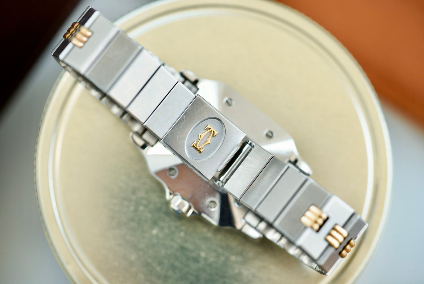 (2961) Cartier Santos Carrée “Godron”