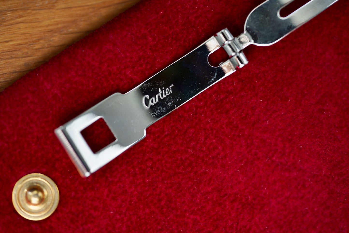 (0902) Cartier Santos Carrée 24mm Ghost Dial Godron