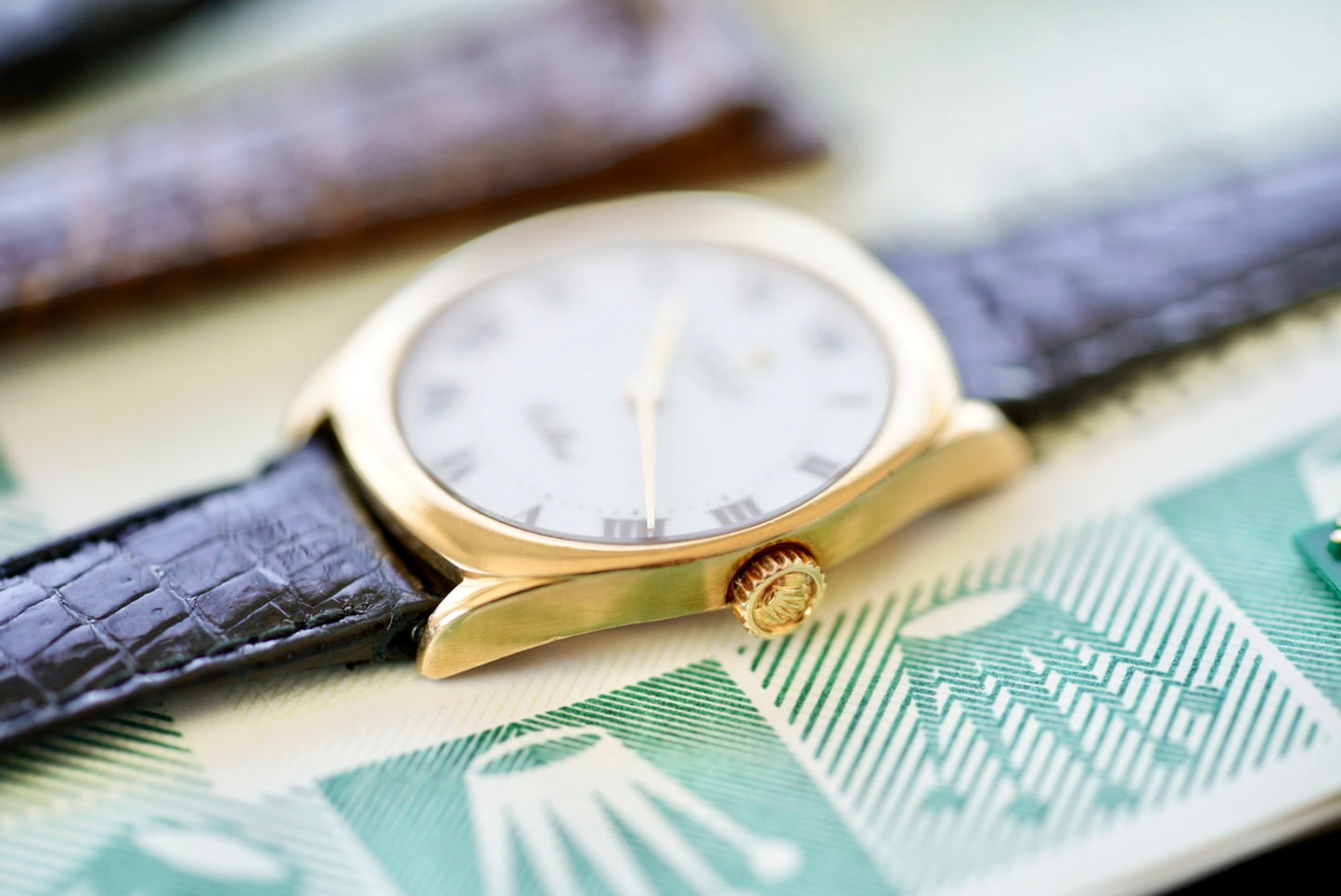 (4129) 1995 Rolex Cellini 18k Gold 25mm Manual Wind