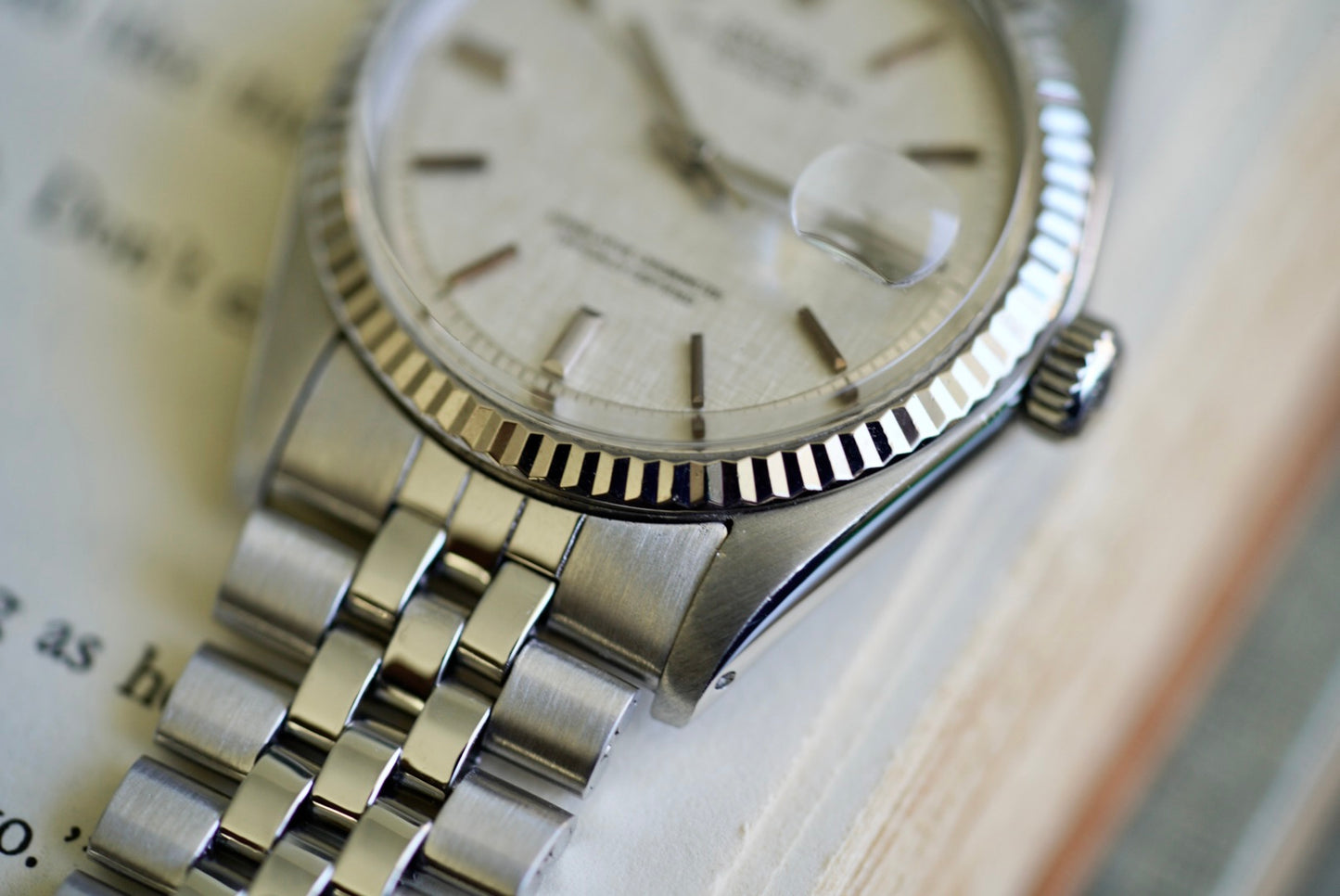 (1601) 1972 Rolex Datejust 36mm ‘Linen’ Dial