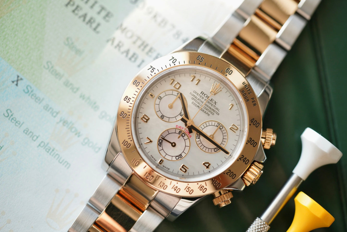(116523) Rolex Daytona Mother of Pearl Arabic Dial