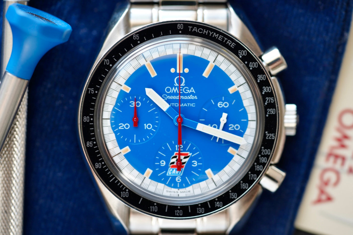 (3510.80) Omega Speedmaster Racing Schumacher Cart Edition 39mm Blue