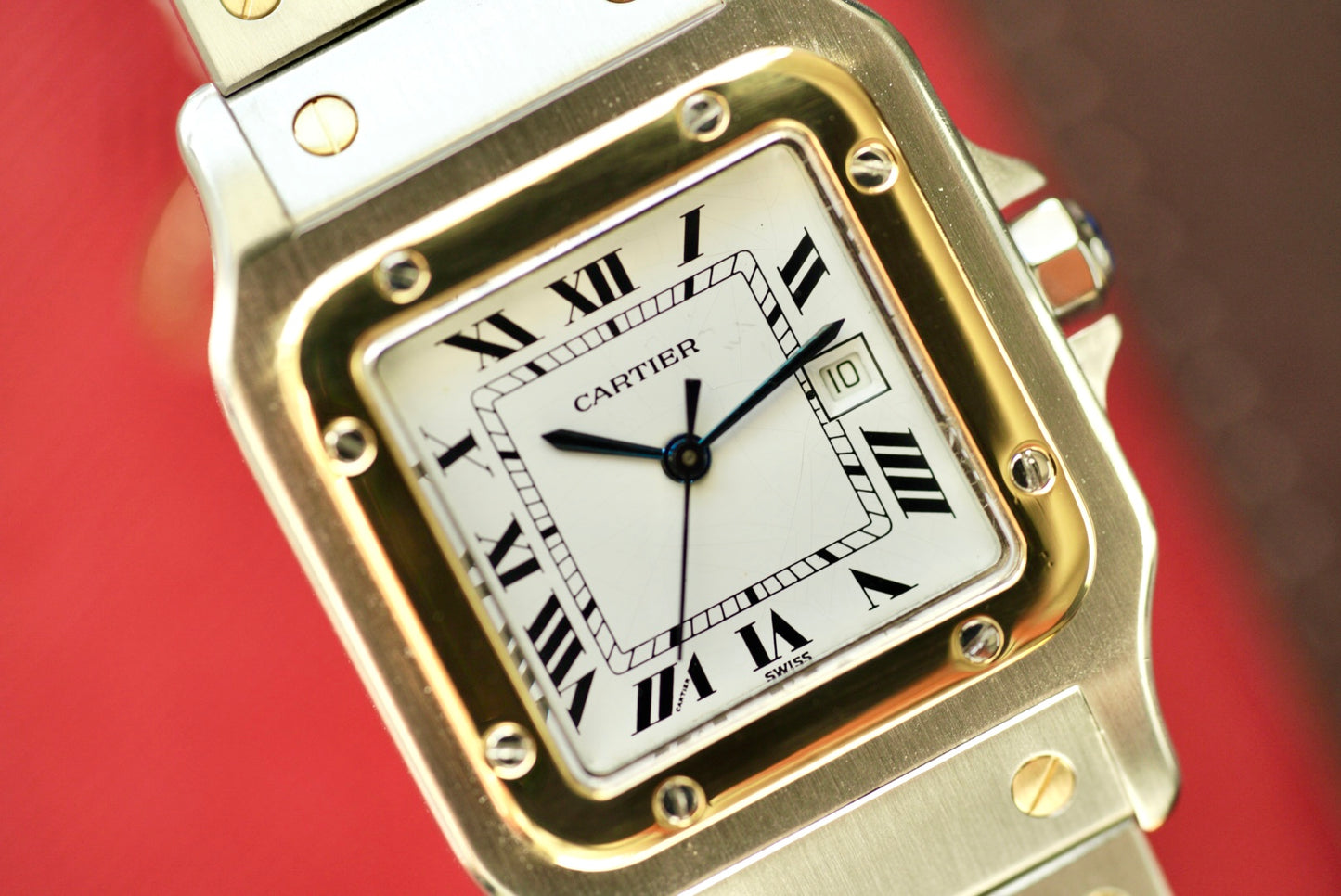 (2961) Cartier Santos Carrée White Dial