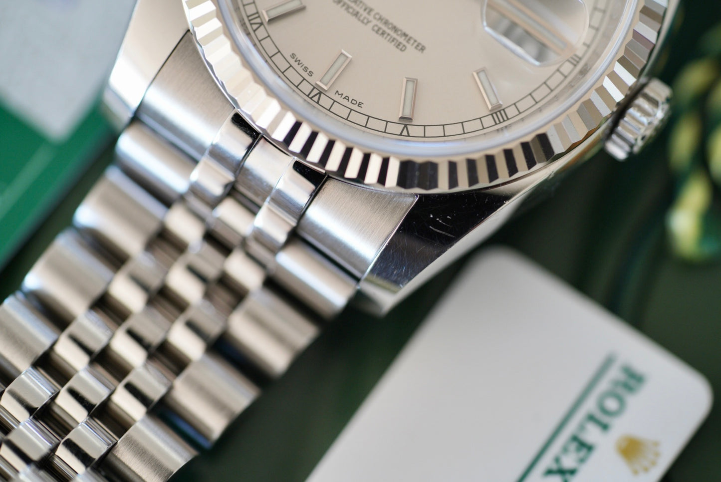 (116234) 2016 Rolex Datejust 36mm Silver Dial Hidden Clasp