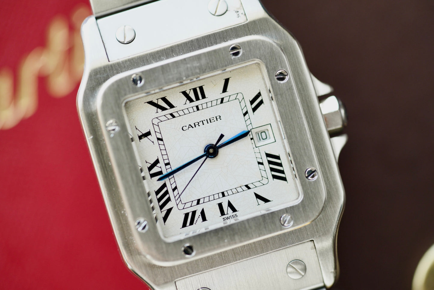 (2960) Cartier Santos Carrée White Spider Dial