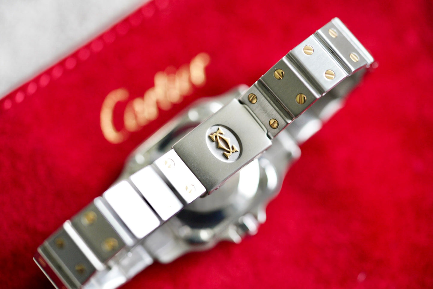 (0902) Cartier Santos Carrée 24mm Ghost Dial