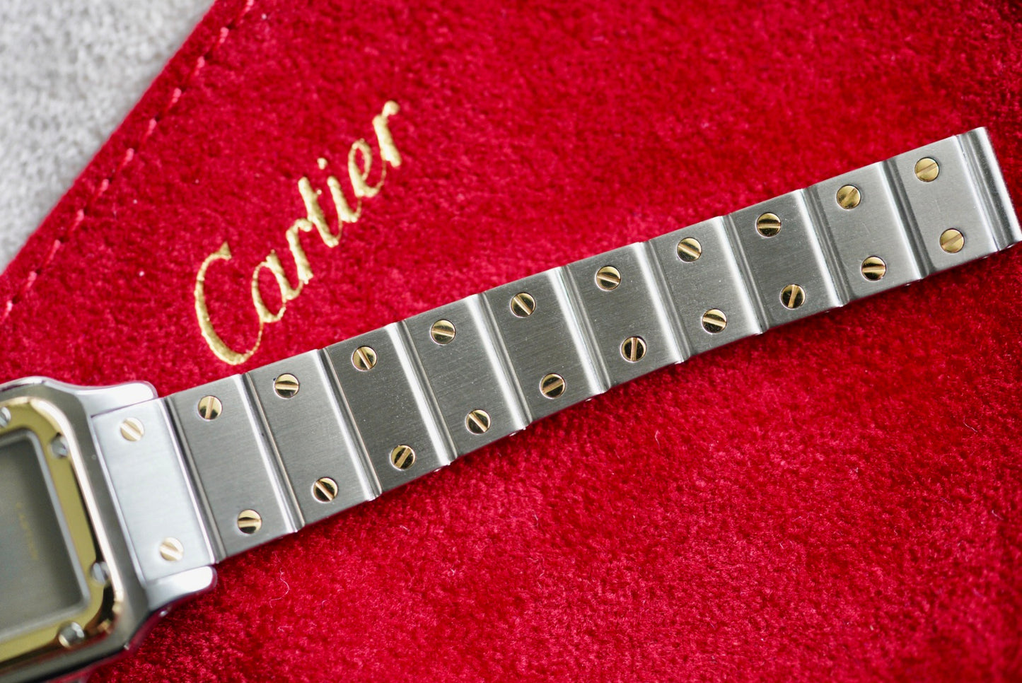 (0902) Cartier Santos Carrée 24mm Ghost Dial