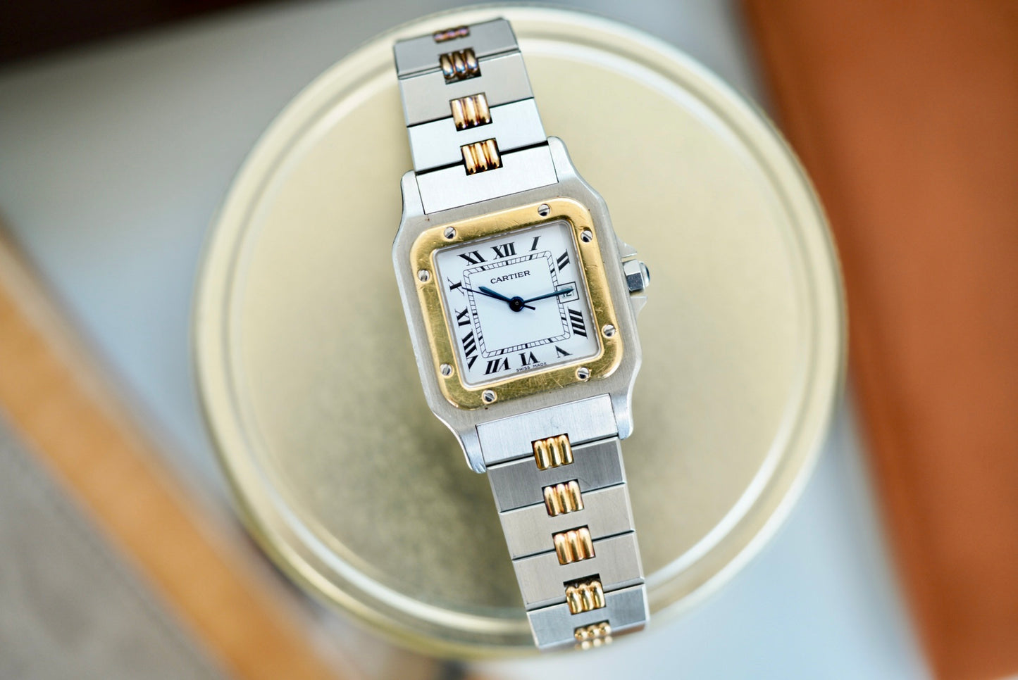 (2961) Cartier Santos Carrée “Godron”