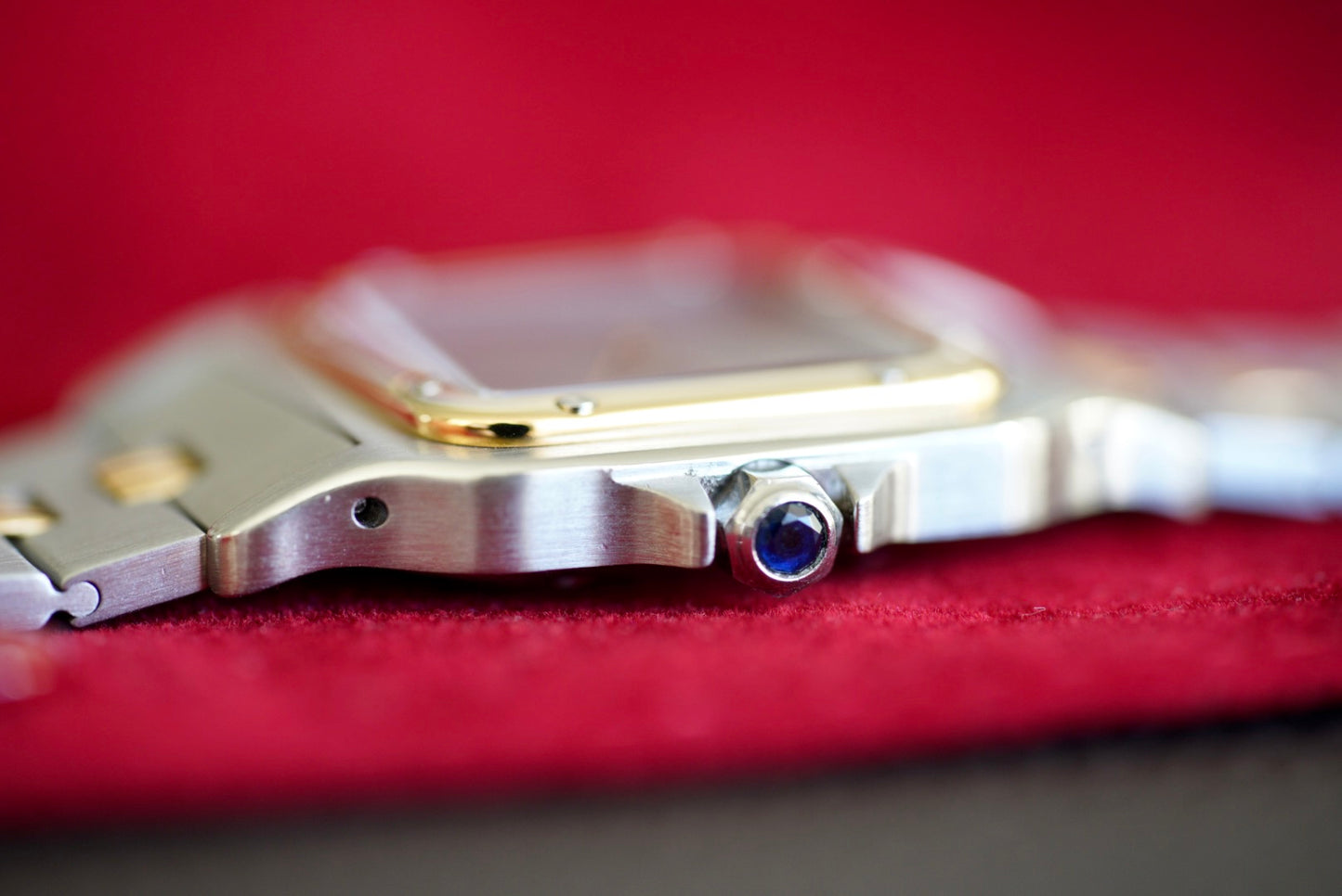 (2961) Cartier Santos Carrée Ghost Godron Bracelet 29x41mm