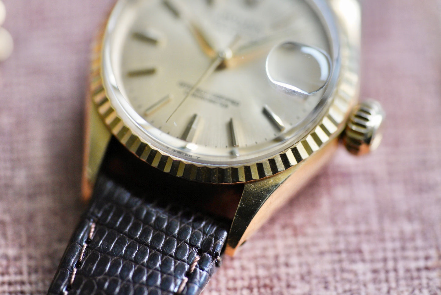 (6517) 1965 Rolex Datejust 24mm 18K Yellow Gold