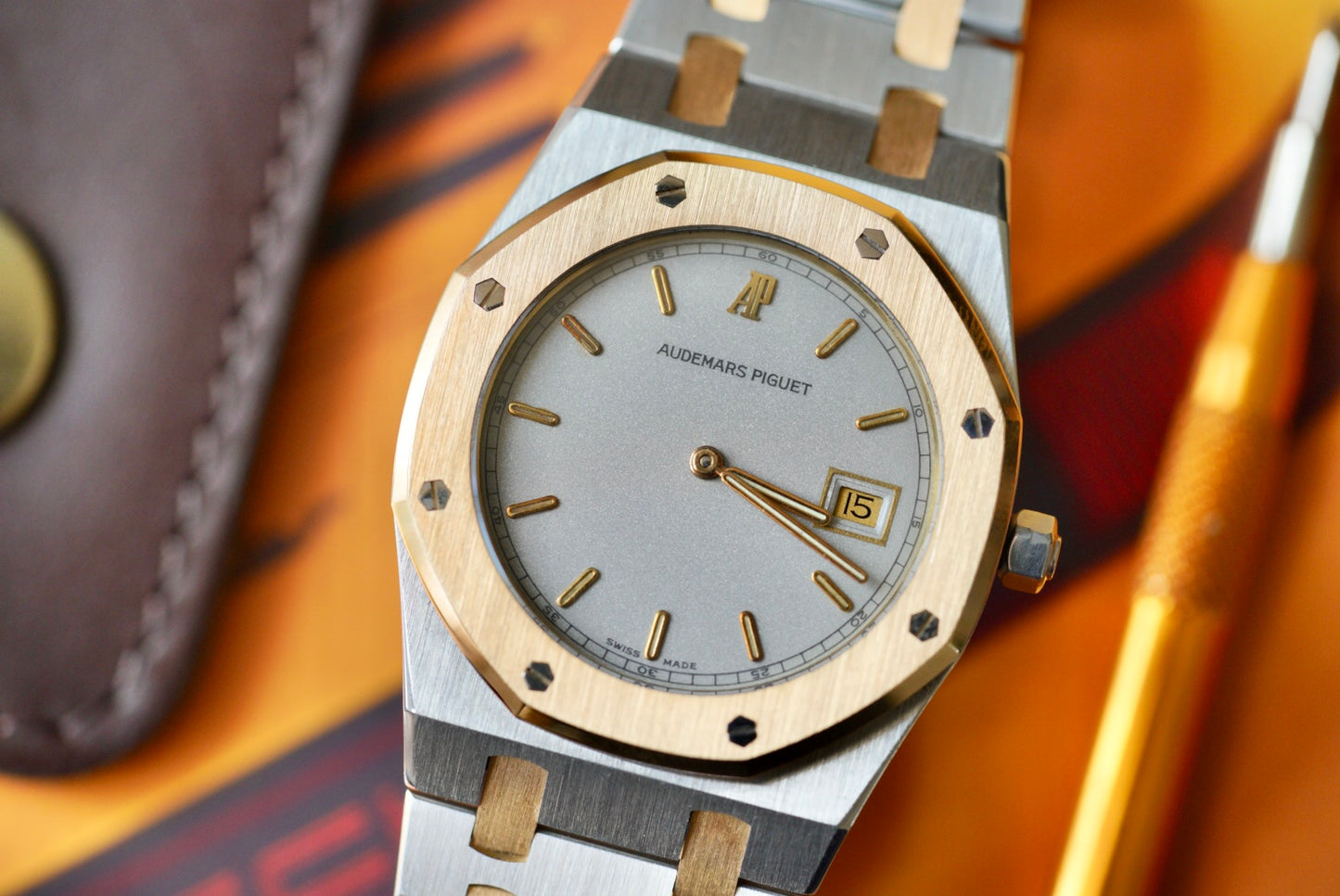 (56175SA) Audemars Piguet Royal Oak 33mm Quartz Smooth Grey Dial