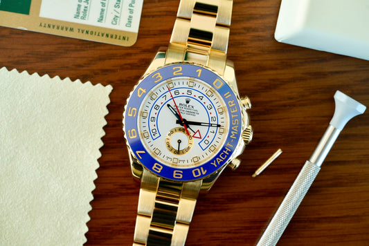 (116688) 2009 Rolex Yacht-Master II Yellow Gold White Index Dial 44mm