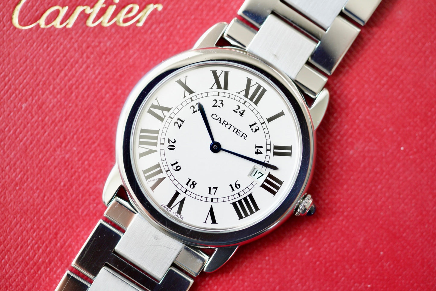 (3603) Cartier Ronde Solo 36mm Stainless Steel Quartz