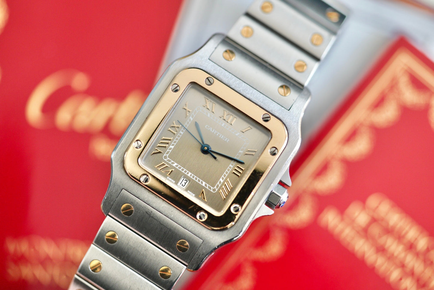 (187901) 1996 Cartier Santos Galbée ‘Mocha’ Quartz