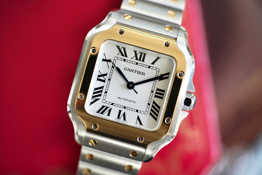 (W2SA0016) 2022 Cartier Santos Medium Two-Tone
