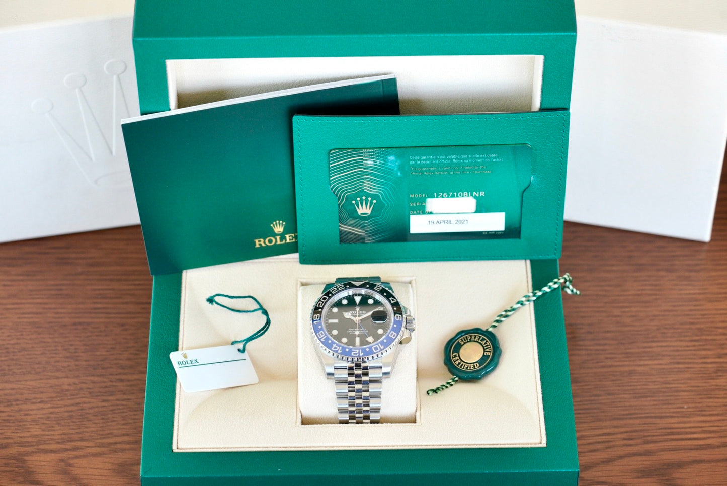 (126710BLNR) 2021 Rolex GMT-Master II “Batgirl”