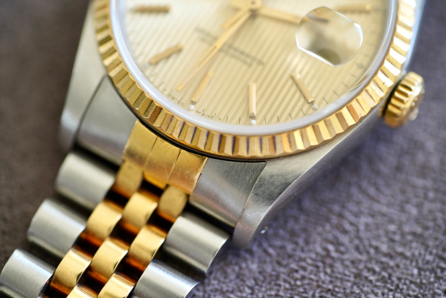 (16233) 1989 Rolex Datejust 36mm “American Psycho” Tapestry Dial