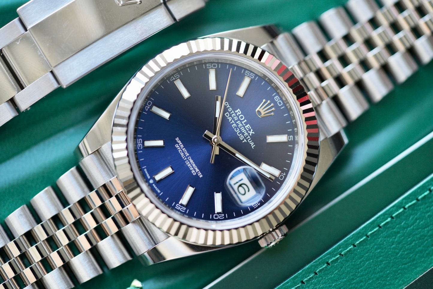 (126334) 2022 Rolex Datejust 41mm Blue Dial