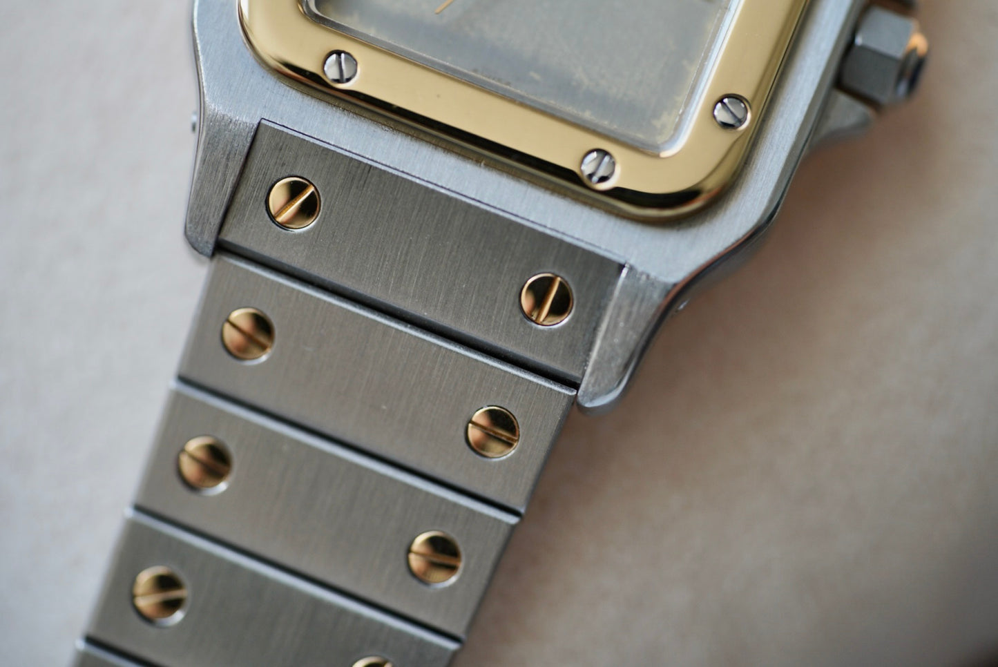 (2961) Cartier Santos Carrée Ghost Dial 29x41mm