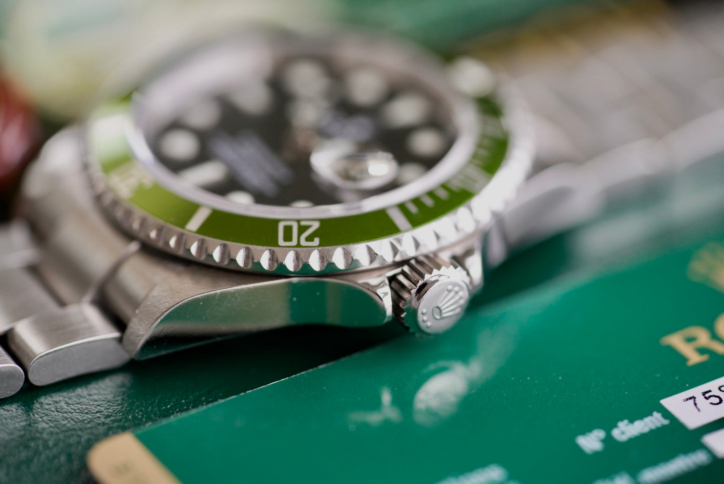 (16610LV) 2007 Rolex Submariner Date “Kermit” B3 Lime Bezel